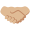 Handshake - Medium Light emoji on Google